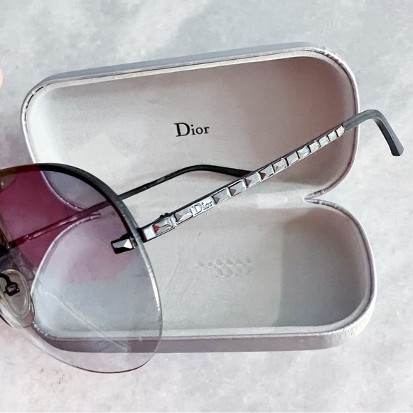 Dior ToreaDior Sunglasses Black Studs Gradient Lens - Picture 9 of 12